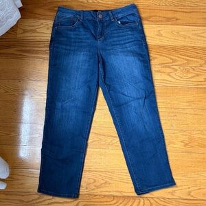 1822 Denim Dark Blue Straight Leg Jeans